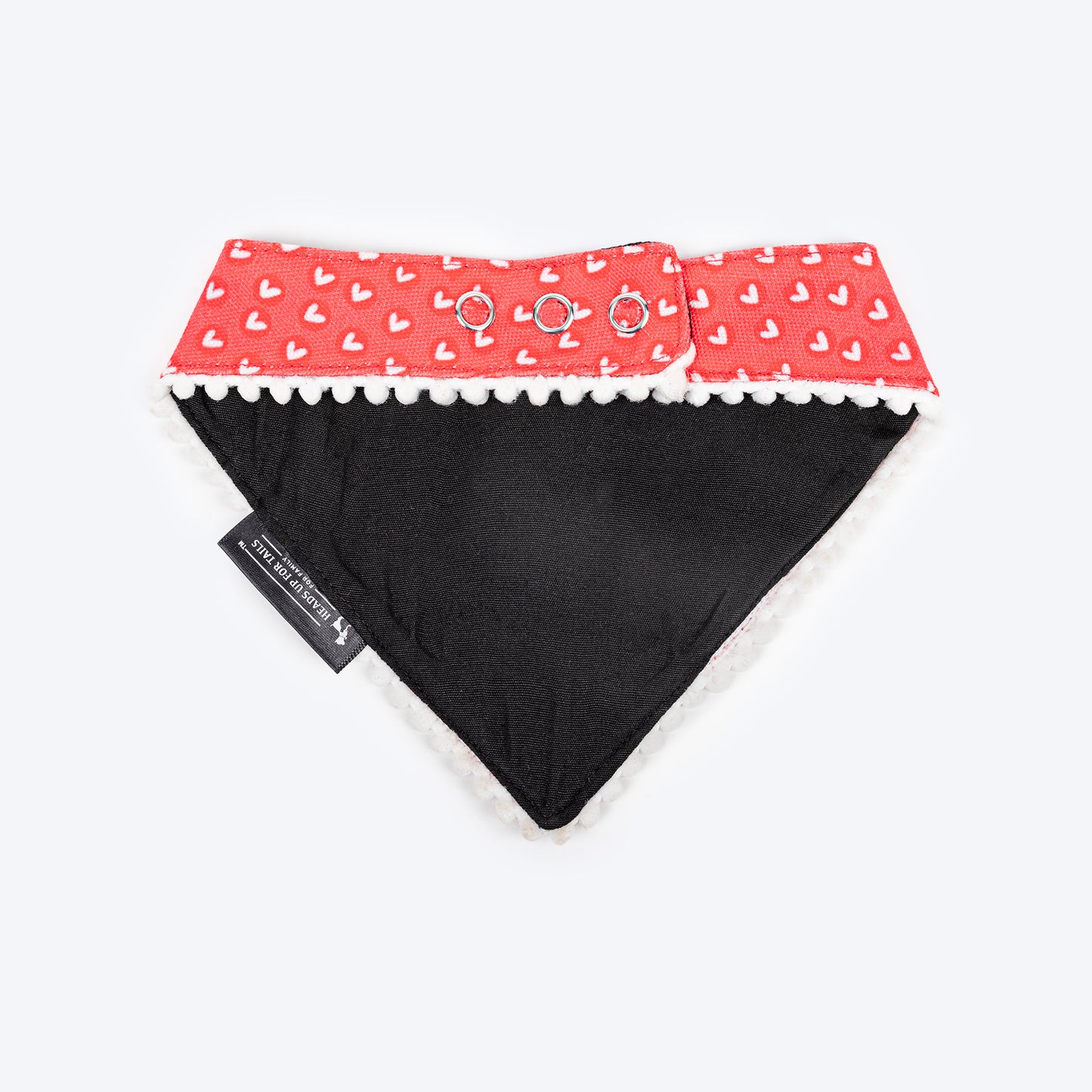 HUFT Heartstrings Printed Scarf For Cat & Puppy - Red_05