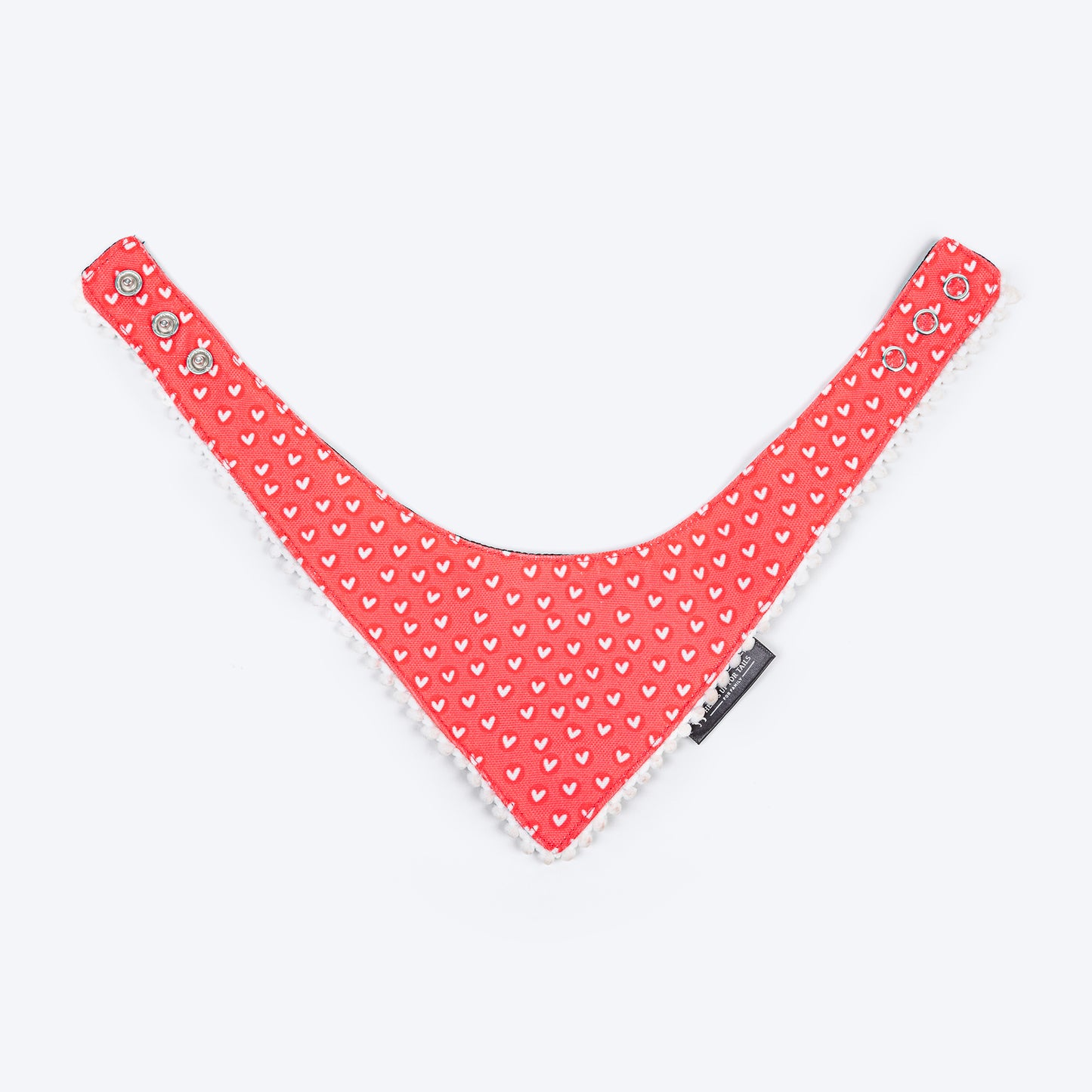 HUFT Heartstrings Printed Scarf For Cat & Puppy - Red_03