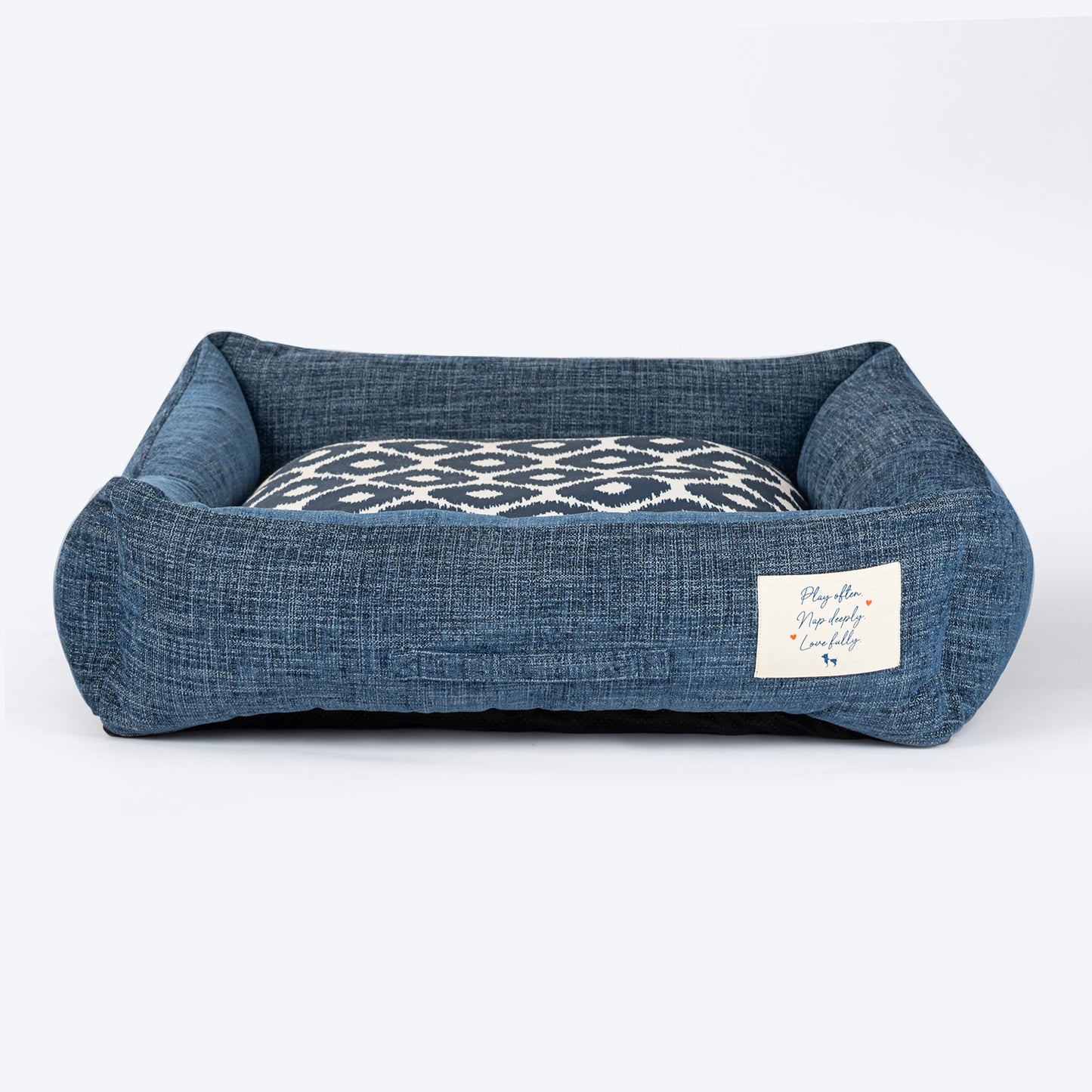 HUFT Blueloom Lounger Bed For Dog - Blue