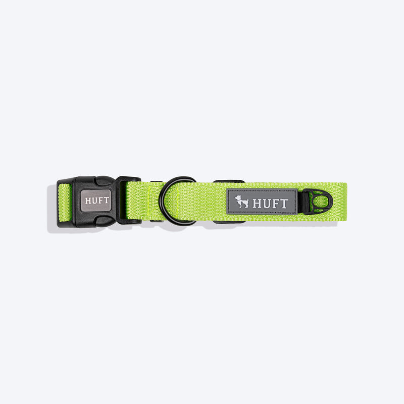 HUFT Basics Dog Collar - Neon Green_05