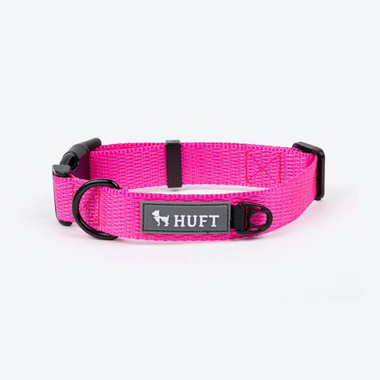 HUFT Basics Dog Collar - Pink_01