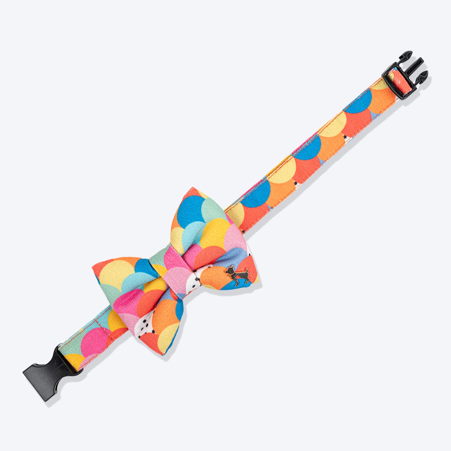 HUFT Candy Clouds Printed Bow Tie With Strap For Dog - Multicolor_03