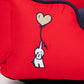 HUFT Ellie Classic Lounger Bed For Dog - Red & Navy