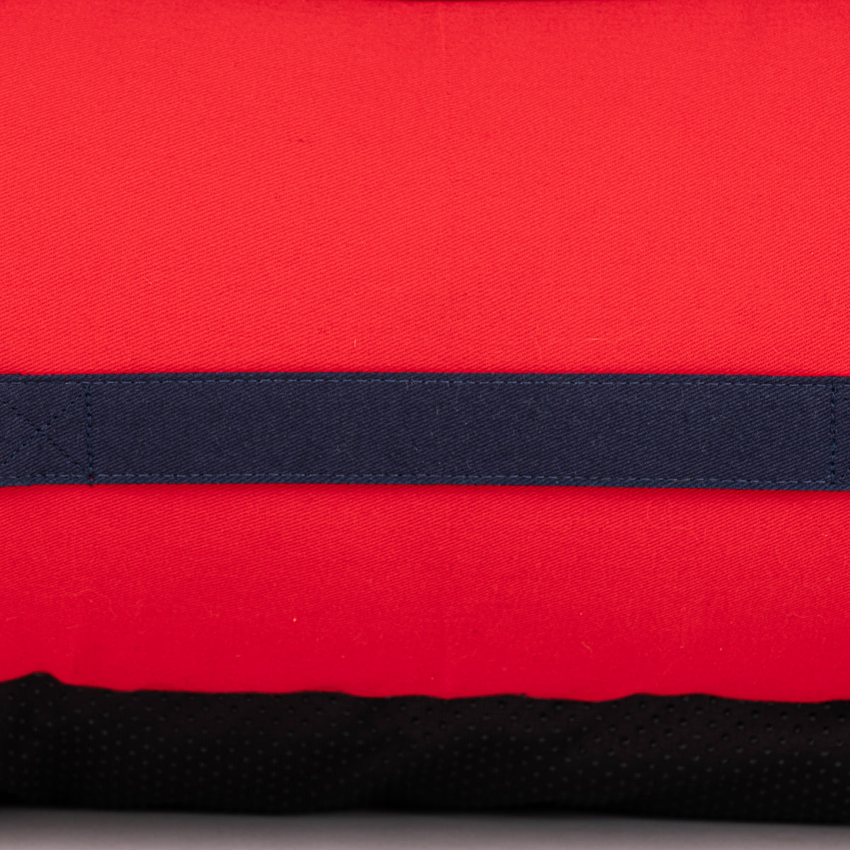 HUFT Ellie Classic Lounger Bed For Dog - Red & Navy - Heads Up For Tails