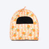 HUFT Tangy Blossoms Tent Bed For Cat & Puppies - Orange - Heads Up For Tails