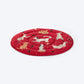HUFT Bloom Buddies Round Mat For Dog - Red