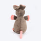 TLC Mouse Squeaky Plush Toy For Dog - Grey