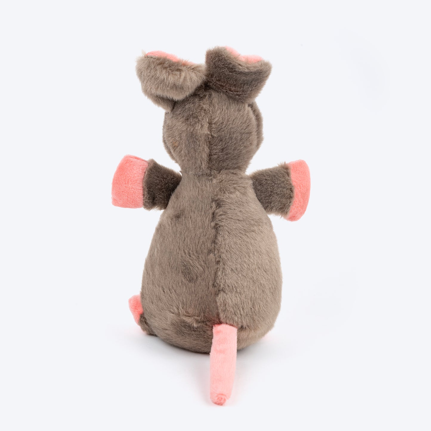 TLC Mouse Squeaky Plush Toy For Dog - Grey