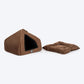 TLC Bedding With Removable Cushion For Cat & Puppy - Brown & Black
