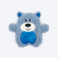 TLC Crinkly Bear Squeaky Plush Toy For Dog - Blue