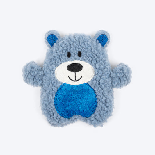 TLC Crinkly Bear Squeaky Plush Toy For Dog - Blue