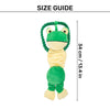 TLC Bungee Frog Squeaky Plush Toy For Dog - Green - Heads Up For Tails