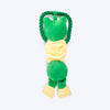 TLC Bungee Frog Squeaky Plush Toy For Dog - Green - Heads Up For Tails