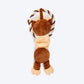 TLC Bungee Cow Squeaky Plush Toy For Dog - Brown