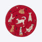 HUFT Bloom Buddies Round Mat For Dog - Red