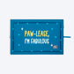 HUFT Pawlease I'm Fabulous Mat For Dog - Teal Blue