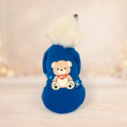 HUFT Bear Hug T-Shirt For Dog - Blue