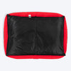 HUFT Personalised Ellie Classic Lounger Bed For Dog - Red & Navy - Heads Up For Tails