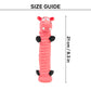 TLC Long Body Hippo Squeaky Chew Toy For Dog - Pink