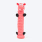 TLC Long Body Hippo Squeaky Chew Toy For Dog - Pink