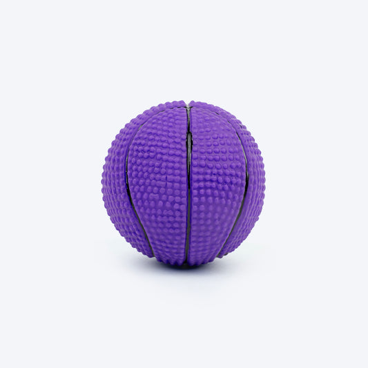 TLC Basketball Squeaky Chew Toy For Dog - Purple