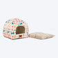 HUFT Snuggle Bloom Tent Bed For Cat - Multicolor