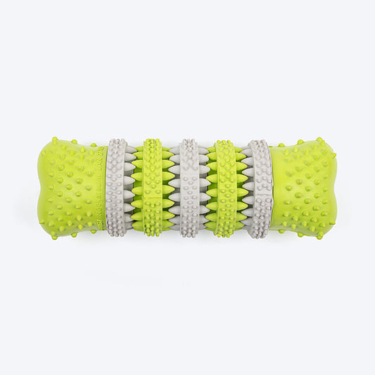 TLC Spiky Rugby Chew Toy For Dog - Green