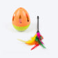 TLC Tumbler Toy With Feathers For Cat - Multicolor