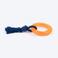 TLC Spike Ring Teether Chew Toy For Dog - Orange & Blue - Heads Up For Tails