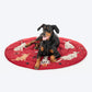 HUFT Bloom Buddies Round Mat For Dog - Red