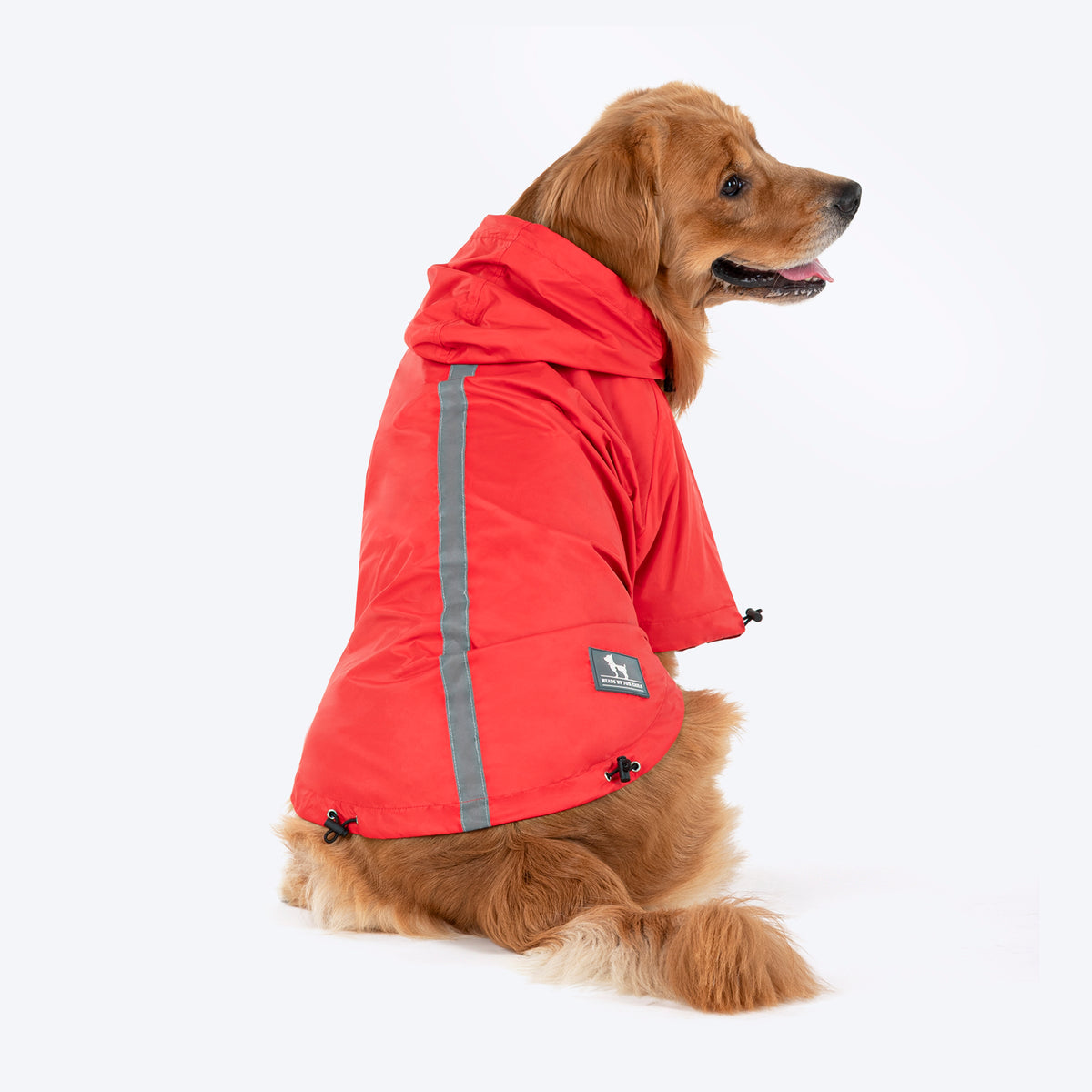 HUFT Magical Mist Raincoats For Dog & Cat - Coral, Leash Opening