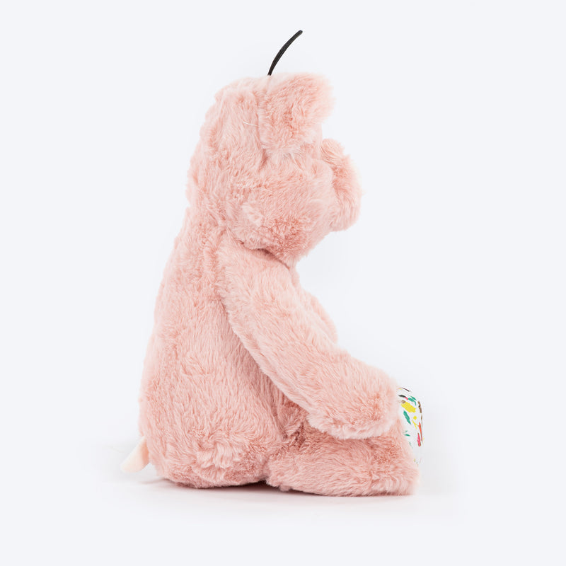 HUFT Peppy Pig Plush Toy For Dog - Pink
