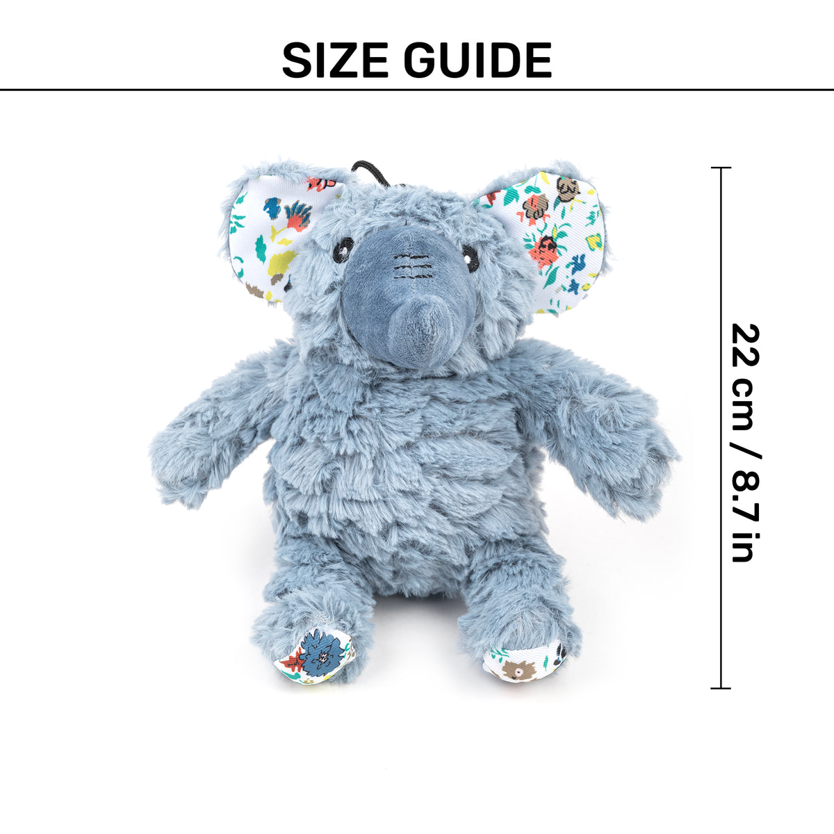 HUFT Enchanting Elly Plush Toy For Dog - Powder Blue - Heads Up For Tails