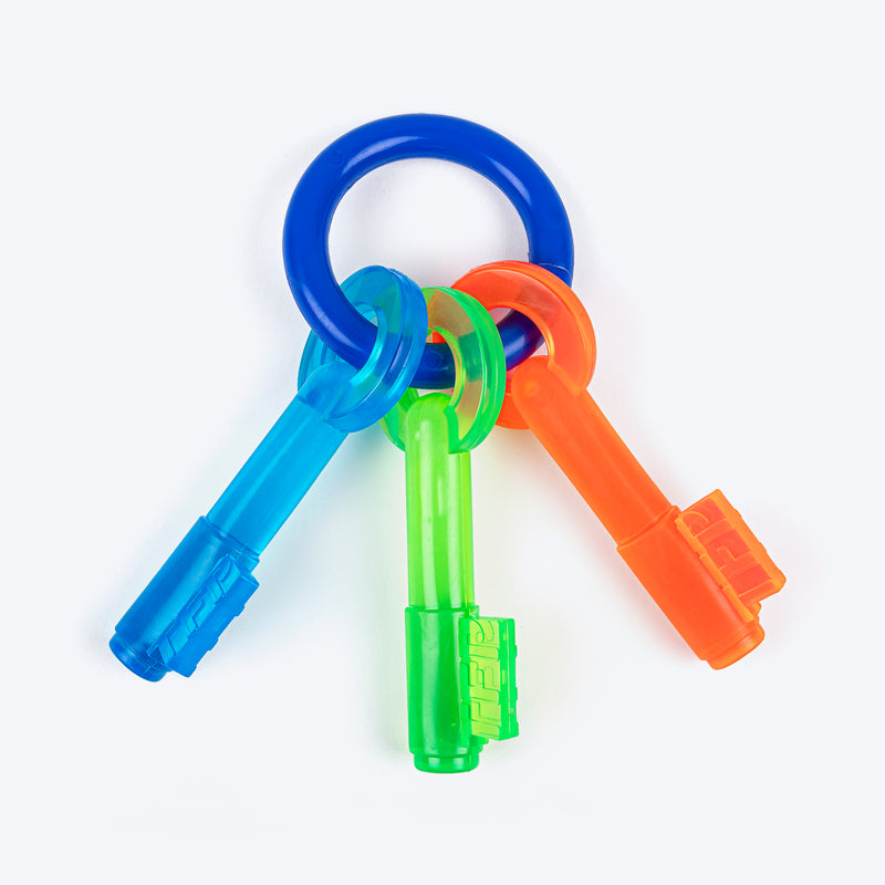 TLC Lock & Key Chew Toy For Dog - Multicolor - Heads Up For Tails