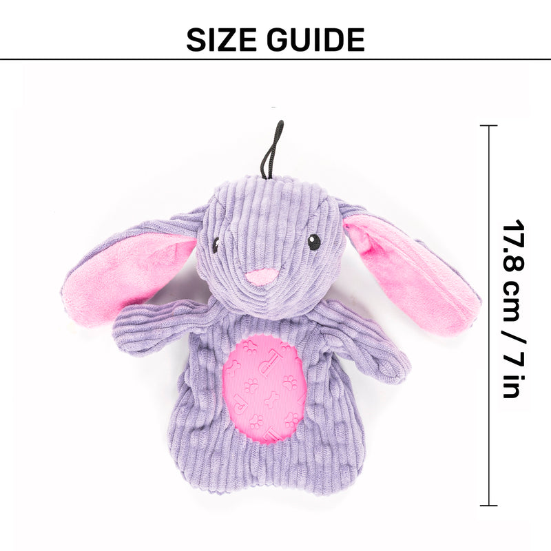 HUFT Rustle Rabbit Plush Toy For Dog - Purple