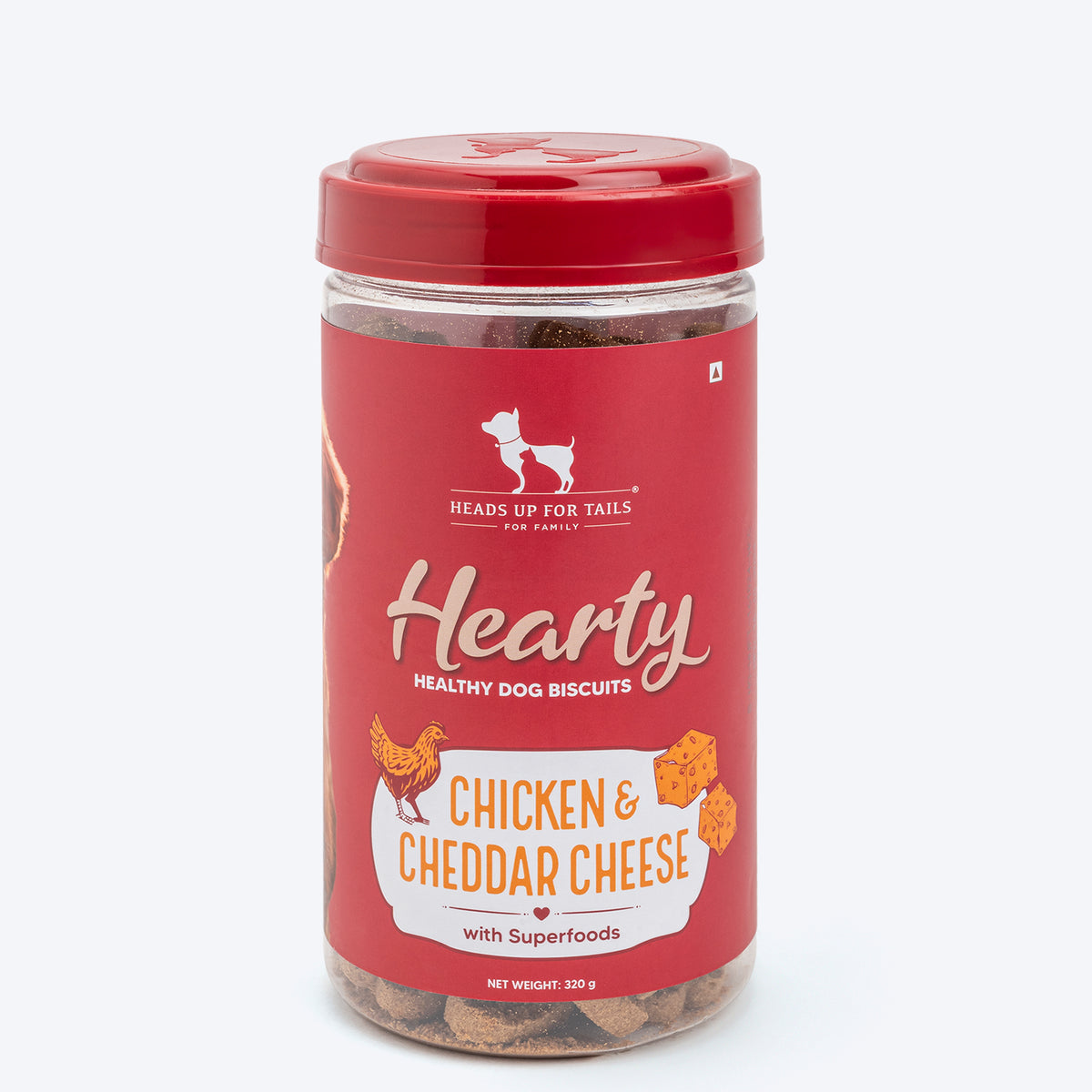 Hearty Chicken & Cheddar Cheese Dog Biscuits Gluten-Free 320g, Gluten-Free, High-Protein, All Breeds