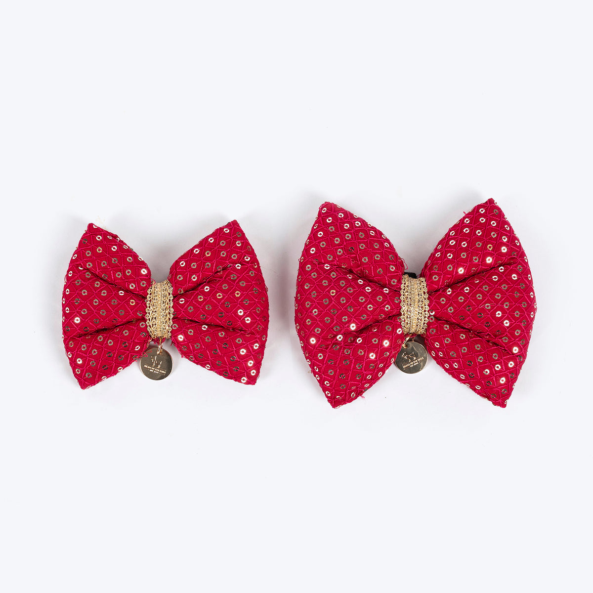 HUFT Regal Radiance Bow Tie For Dog - Magenta