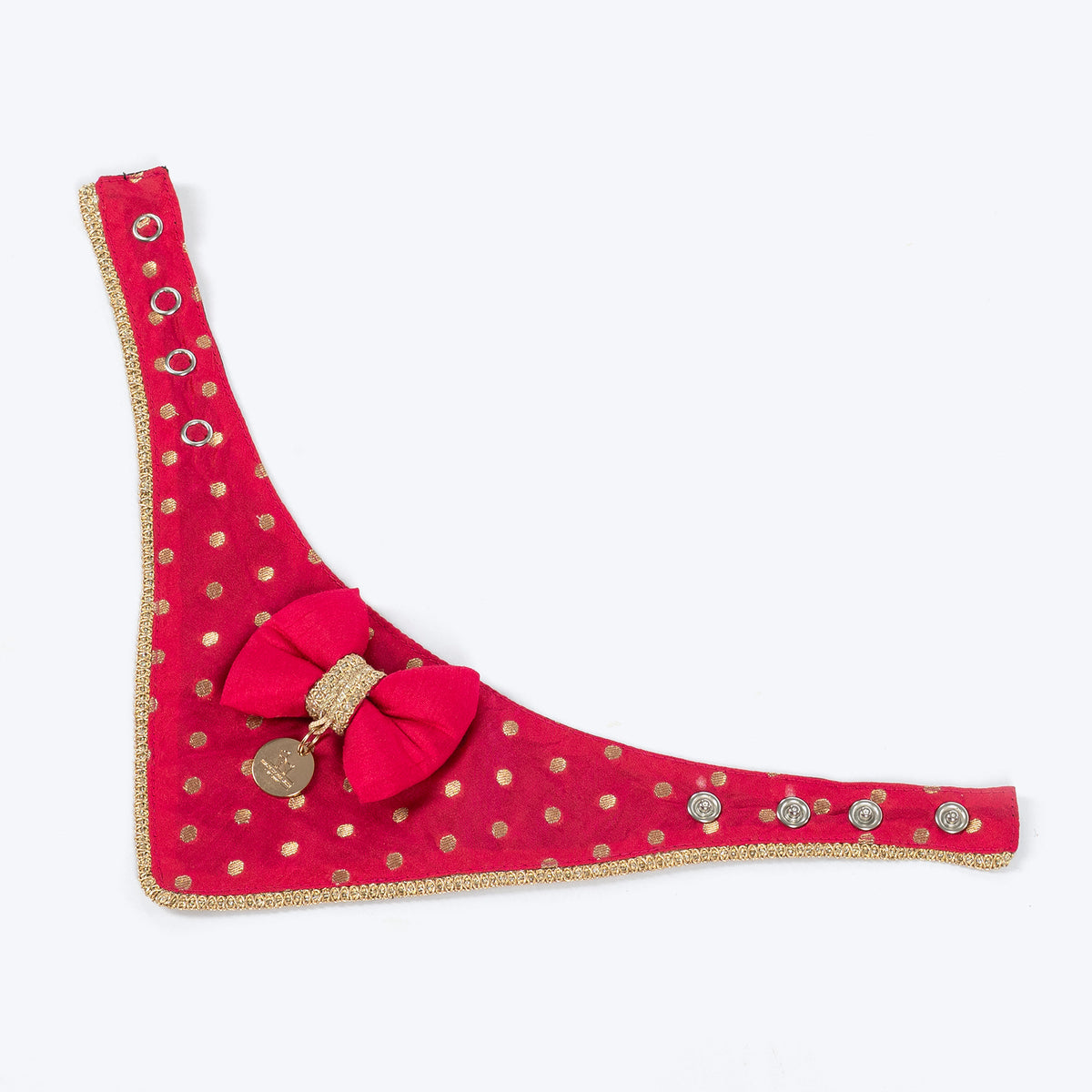 HUFT Shahi Brocade Scarf For Pet - Pink
