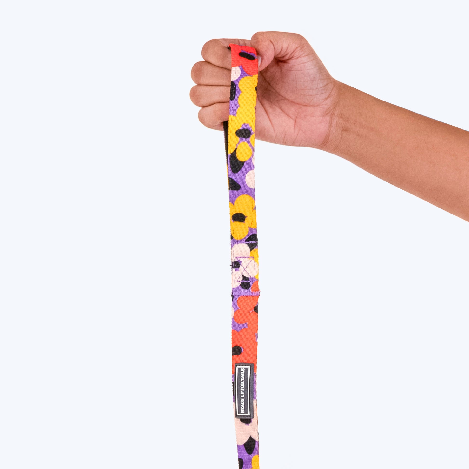 HUFT Misfit Meadow Printed Dog Leash - Purple_08