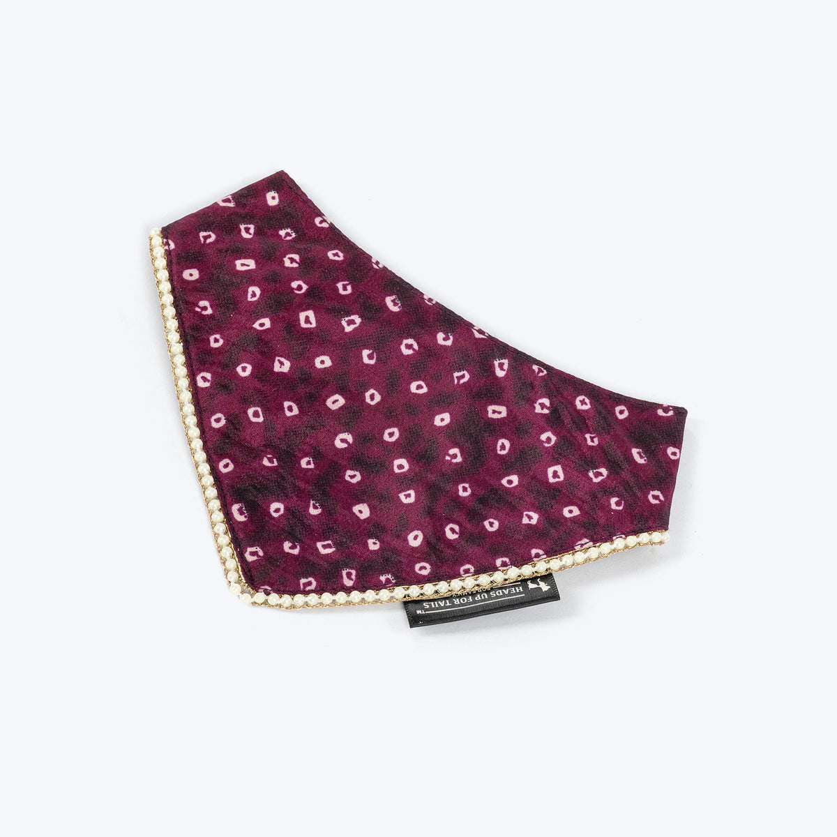 HUFT Bandhani Pop Scarf For Pet - Purple