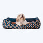 HUFT Bohemian Bliss Lounger Dog Bed - Teal & Brown -02