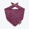 HUFT Royal Bandhani Knot Bandana For Dog - Purple