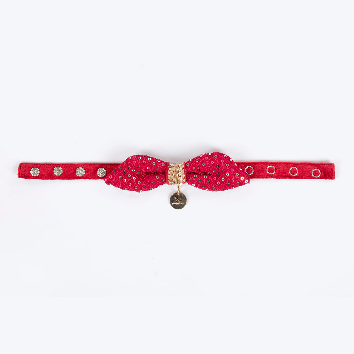 HUFT Regal Radiance Bow Tie For Cat - Magenta