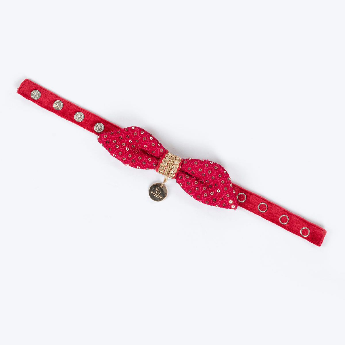 HUFT Regal Radiance Bow Tie For Cat - Magenta