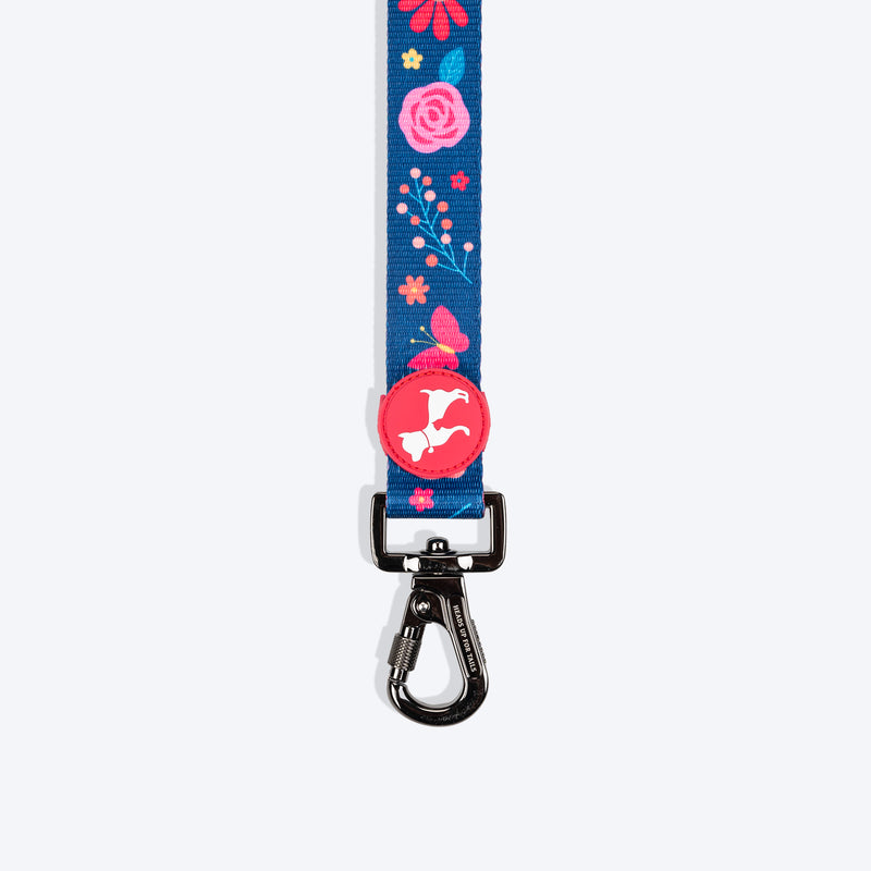 HUFT Bloomscape Leash For Dog - Navy - Heads Up For Tails