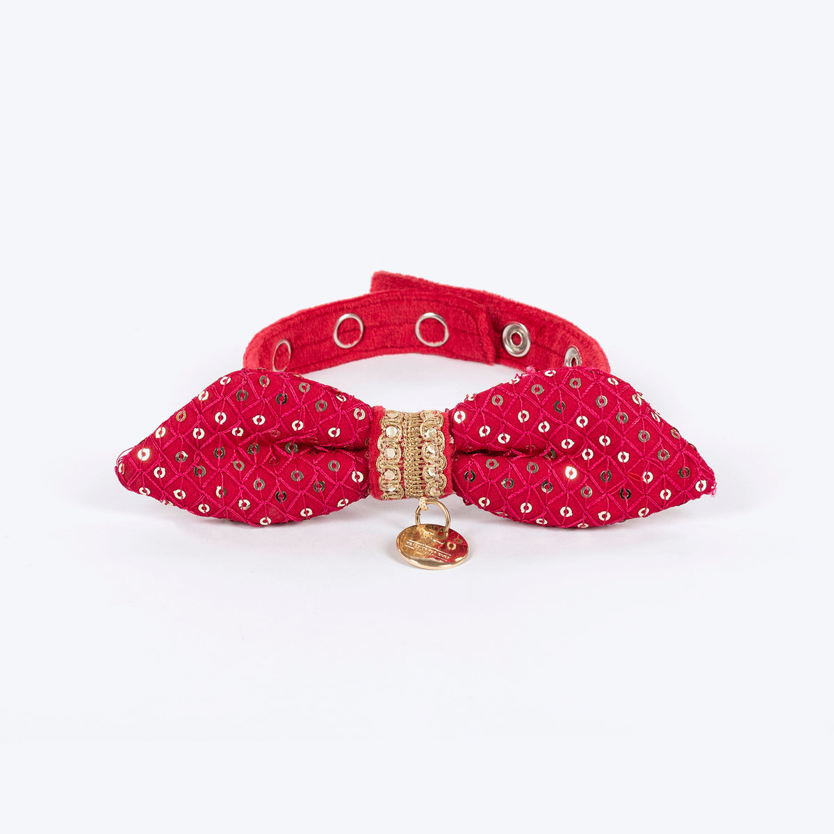 HUFT Regal Radiance Bow Tie For Cat - Magenta