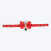 HUFT Shahi Brocade Bow Tie For Cat - Red
