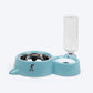 TLC Water Dispenser With Food Feeder Bowl For Cat & Small Dog - Blue