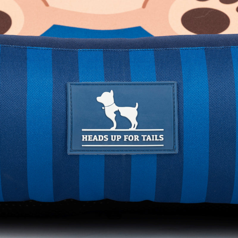 HUFT Bear Hug Lounger Bed For Dog - Blue