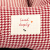 HUFT Cherry Houndstooth Lounger Bed For Dog - Maroon & Ivory